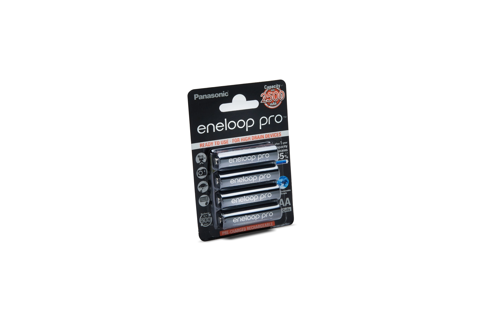 Akumulatorki Panasonic Eneloop Pro R6 AA 2550 mAh 4 sztuki