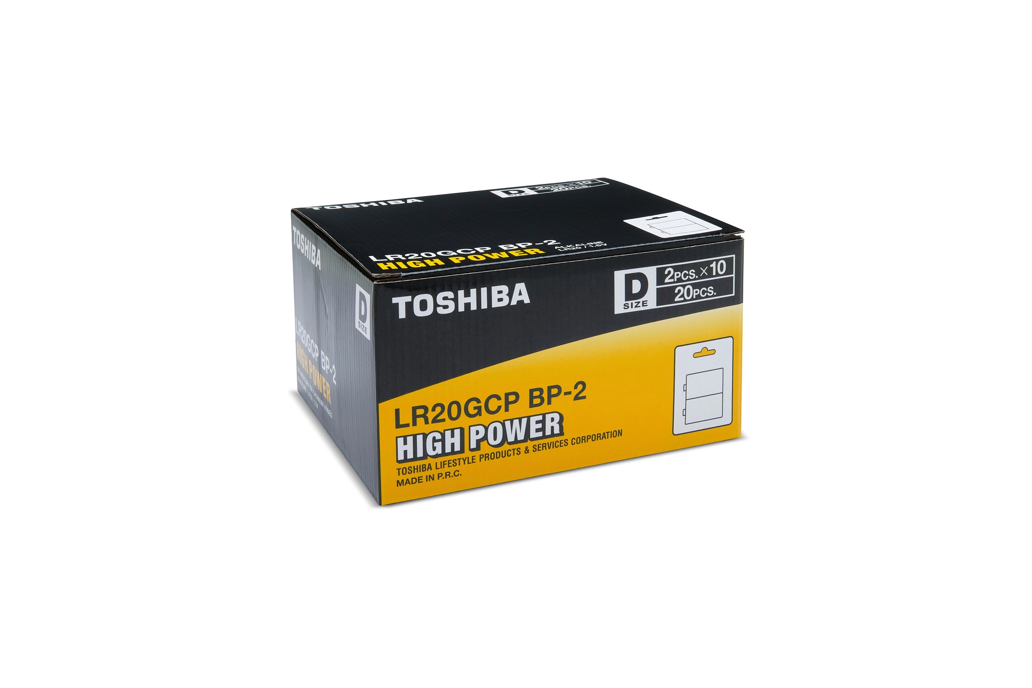Bateria R20 alkaliczna Toshiba 2 sztuki